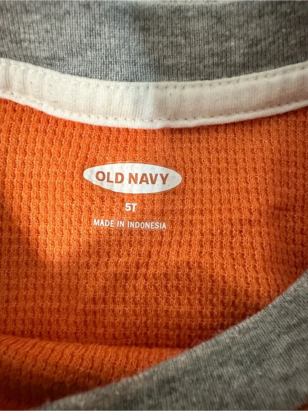 Kids Orange 'Stay Wild' Bear Graphic Long Sleeve Top